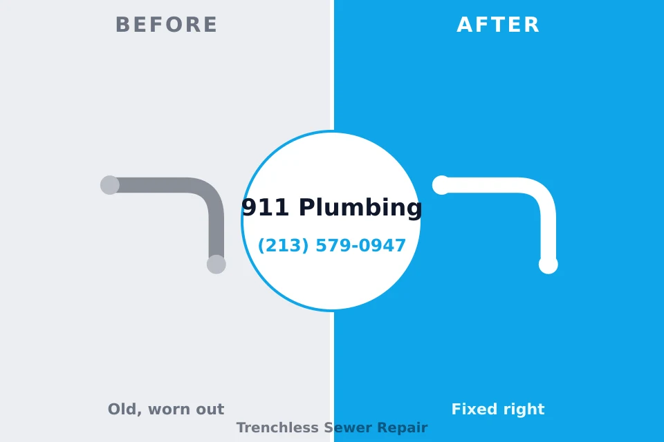 Before and after: plumbing company Haysville, KS